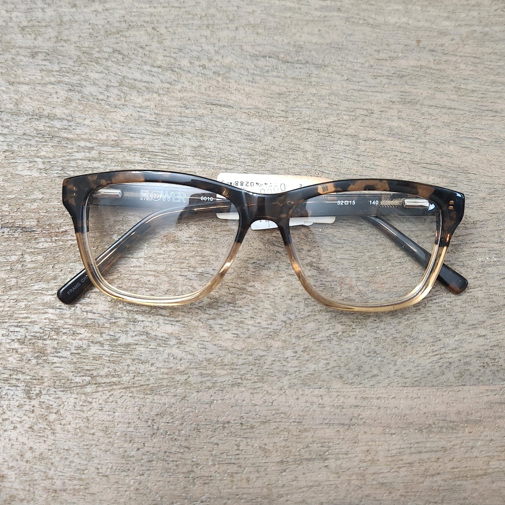 "FLOWER" Brown Tortoris Glasses Frame